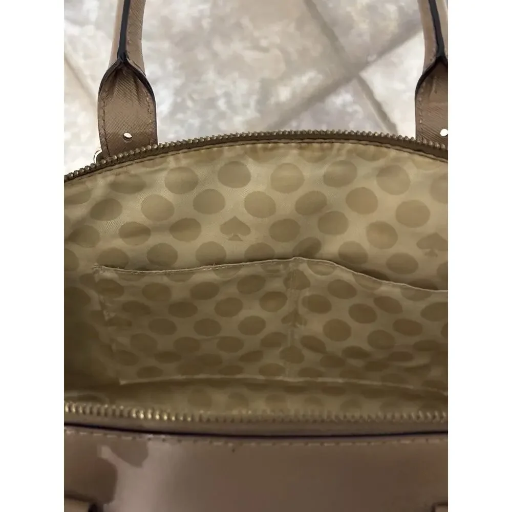 Kate Spade Charlotte Street Small Sloan Tan Leather Satchel Missing Purse Strap